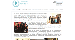 Desktop Screenshot of houstonheightswomansclub.com